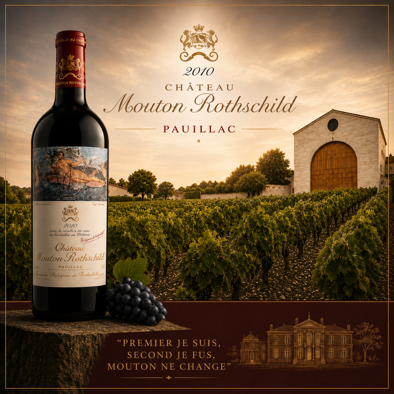2010 Château Mouton Rothschild Premier Cru Classé (98 Parker)