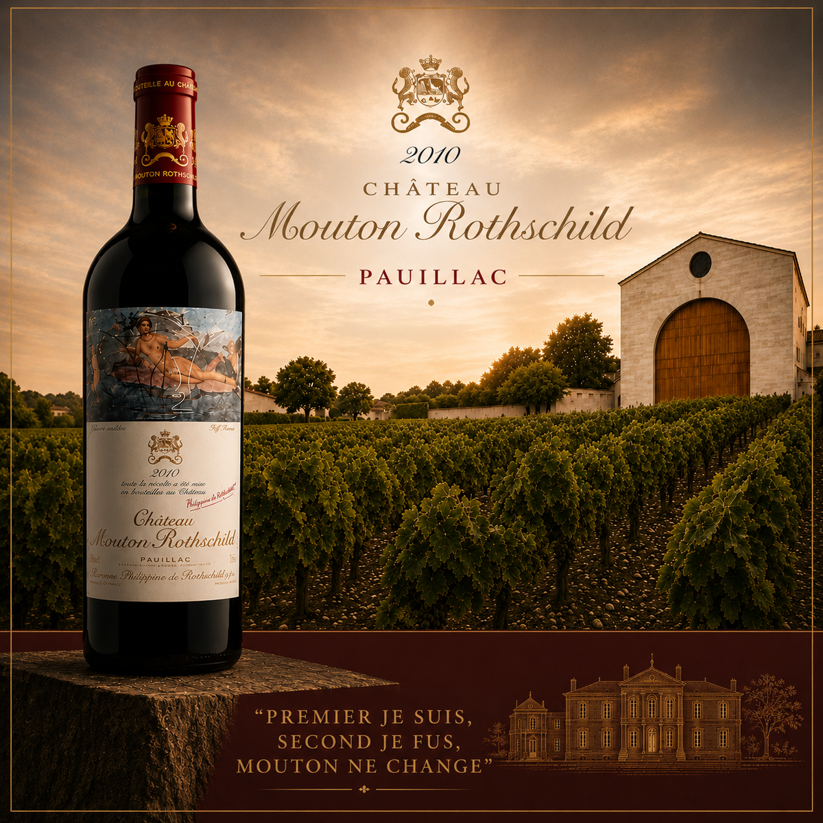 2010 Château Mouton Rothschild Premier Cru Classé (98 Parker)